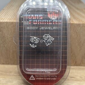 Silver Face Stud Earrings - Official Body Jewelry